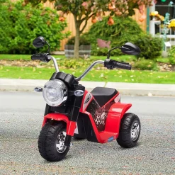 Moto eléctrica infantil Homcom 3 ruedas con bocina + faro 1-3 años 56x72x57 cm