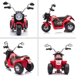 Moto eléctrica infantil Homcom 3 ruedas con bocina + faro 1-3 años 56x72x57 cm