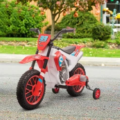 Moto eléctrica Speed Homcom con ruedines +3A 68x106,5x51,5 cm