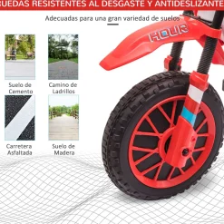 Moto eléctrica Speed Homcom con ruedines +3A 68x106,5x51,5 cm