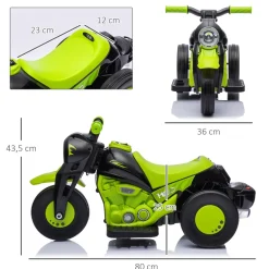 Moto infantil Aiyaplay con música 3km/h +2A 43,5x80x36 cm