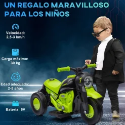 Moto infantil Aiyaplay con música 3km/h +2A 43,5x80x36 cm