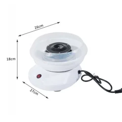 Máquina de algodón de azúcar 450W-550W 27x26x18cm