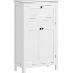 Mueble auxiliar Artemisa Homcom 2 puertas + cajón blanco 102,5x60x30 cm