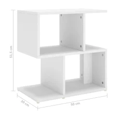 Mueble auxiliar Guayana diseño 2 en 1 minimalista 51,5x50x30 cm