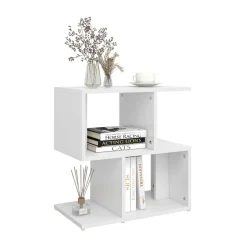 Mueble auxiliar Guayana diseño 2 en 1 minimalista 51,5x50x30 cm