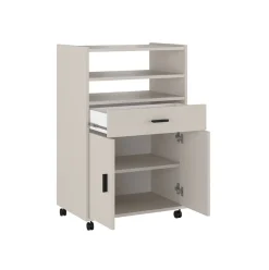 Mueble auxiliar New Aura con ruedas 92x59x39,6 cm