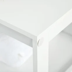 Mueble auxiliar Niebla Kleankin armario + estante blanco 81,6x60x30 cm