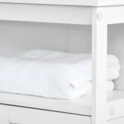 Mueble auxiliar Niebla Kleankin armario + estante blanco 81,6x60x30 cm