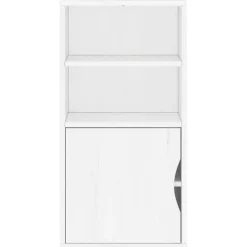 Mueble auxiliar Odda 1 puerta + 2 estantes abiertos 79x40x24 cm