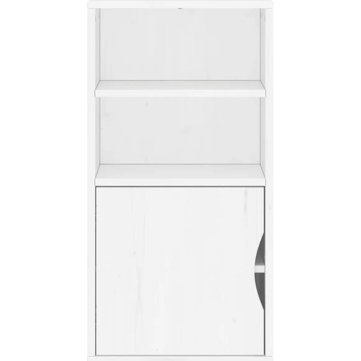 Mueble auxiliar Odda 1 puerta + 2 estantes abiertos 79x40x24 cm