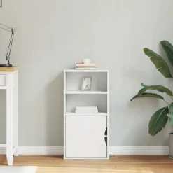 Mueble auxiliar Odda 1 puerta + 2 estantes abiertos 79x40x24 cm