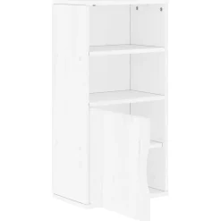 Mueble auxiliar Odda 1 puerta + 2 estantes abiertos 79x40x24 cm