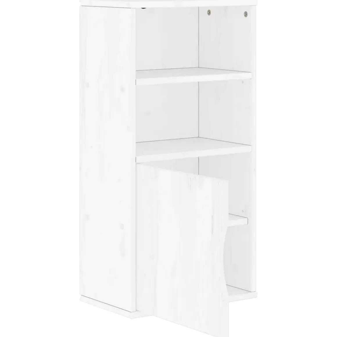 Mueble auxiliar Odda 1 puerta + 2 estantes abiertos 79x40x24 cm