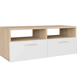 Mueble bajo de TV Donlai 2 puertas + 2 estantes 36x95x35 cm