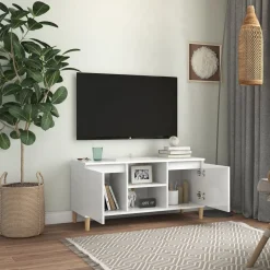 Mueble bajo de TV Merlo 2 puertas + 2 estantes 50x103,5x35 cm