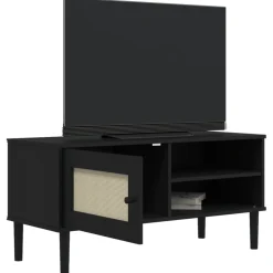 Mueble bajo de TV Senja 1 puerta + 2 huecos 49x106x40 cm