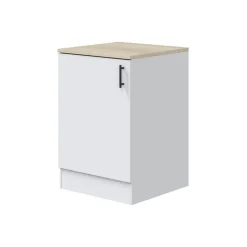 Mueble bajo Kira módulo 1 puerta blanco 60 cm