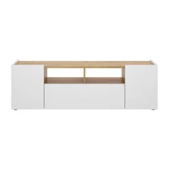 Mueble bajo TV Isola 3 puertas blanco/nordic 44x142x35 cm
