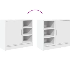 Mueble de baño Almma 1 puerta + 3 compartimentos blanco 55x90x29 cm