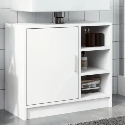 Mueble de baño Almma 1 puerta + 3 compartimentos blanco 55x90x29 cm