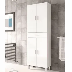 Mueble de baño Aruba 4 puertas+1 cajón blanco 182x60x29 cm