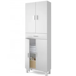 Mueble de baño Aruba 4 puertas+1 cajón blanco 182x60x29 cm