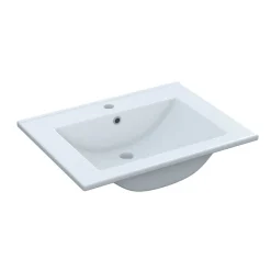 Mueble de baño Athena + espejo + lavabo roble 60 cm
