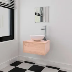 Mueble de baño Bahamas + lavabo + espejo 20x40x34 cm