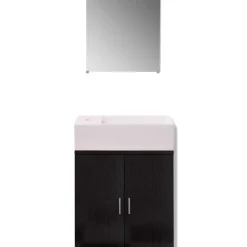 Mueble de baño Barbados + lavabo + espejo 48x48x25 cm