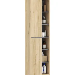 Mueble de baño Elna Homcom 2 puertas natural 141,5x40x24 cm