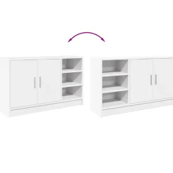 Mueble de baño Liberto 2 puertas + 3 compartimentos blanco 55x90x29 cm