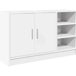 Mueble de baño Liberto 2 puertas + 3 compartimentos blanco 55x90x29 cm