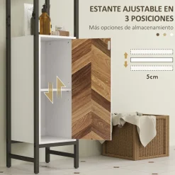 Mueble de baño Nara Homcom alto nogal 170x30x30 cm