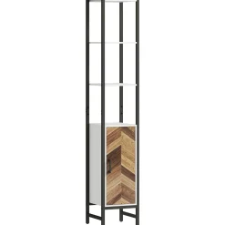 Mueble de baño Nara Homcom alto nogal 170x30x30 cm