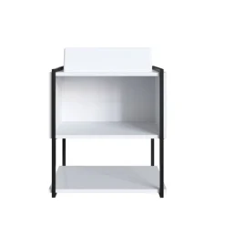 Mueble de baño Nerea lavabo + cajón + estante blanco 54x50x38 cm