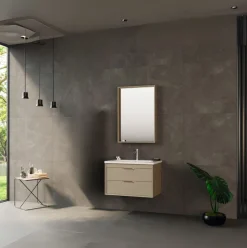 Mueble de baño Rainier 2 cajones con espejo táctil