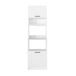 Mueble de cocina Tuco 2 puertas con compartimentos blanco 180x53,6x19,5 cm