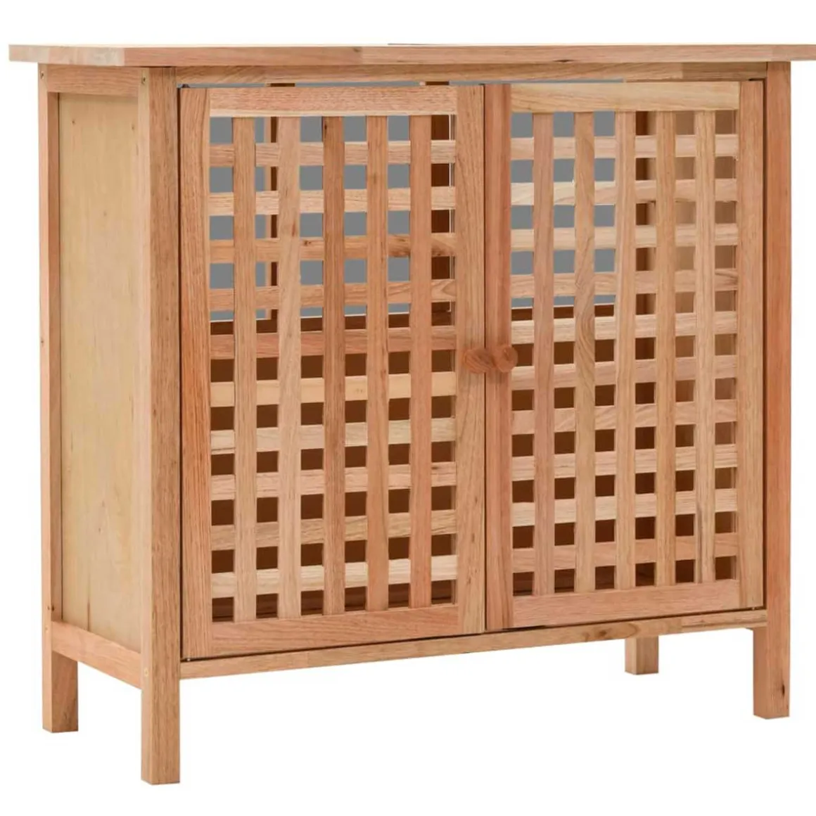 Mueble de lavabo Tobago + espejo madera natural 62x66x29 cm