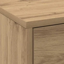 Mueble de TV Alberta 3 cajones + LED natural 40x165x34 cm