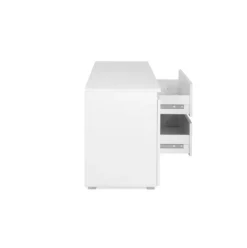 Mueble de TV Aneto 2 puertas + 2 cajones blanco 55x180x40 cm