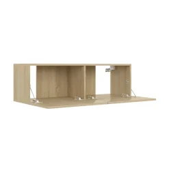 Mueble de TV Azyal flotante 2 puertas abatibles 30x100x30 cm