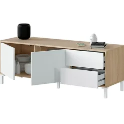 Mueble de TV Brooklyn 2 puertas + 2 cajones 47x130x41 cm