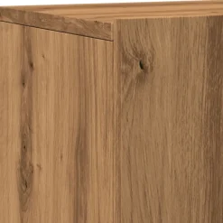 Mueble de TV Eglon 2 puertas roble claro 41x80x30 cm