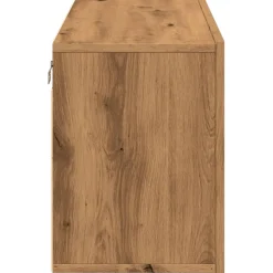 Mueble de TV Eglon 2 puertas roble claro 41x80x30 cm