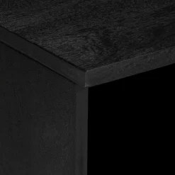 Mueble de TV Grillo 3 compartimentos + cajón negro 46x80x33 cm