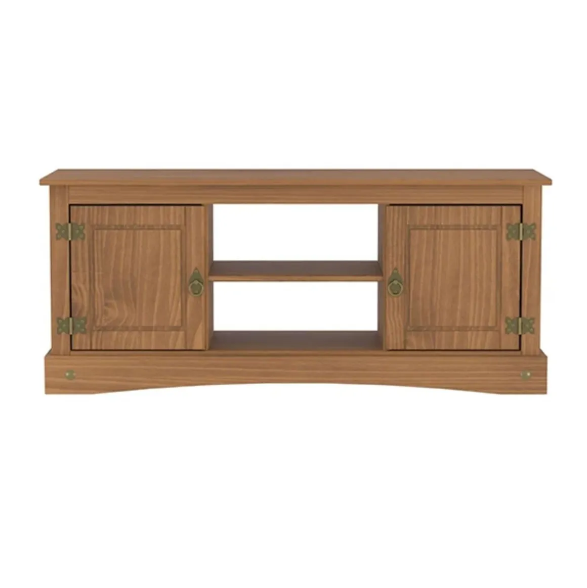 Mueble de TV Águila 2 puertas + 2 compartimentos marrón 40x120x51 cm