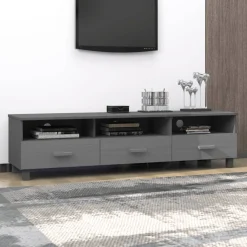 Mueble de TV Hamar 3 cajones + 3 compartimentos madera 40x158x40 cm