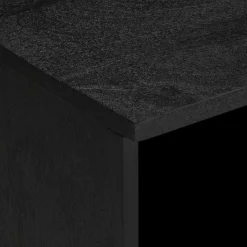 Mueble de TV Jiya 1 cajón + 4 compartimentos negro 46x100x33 cm