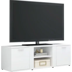 Mueble de TV Lima 2 puertas + 2 compartimentos 37x120x34 cm